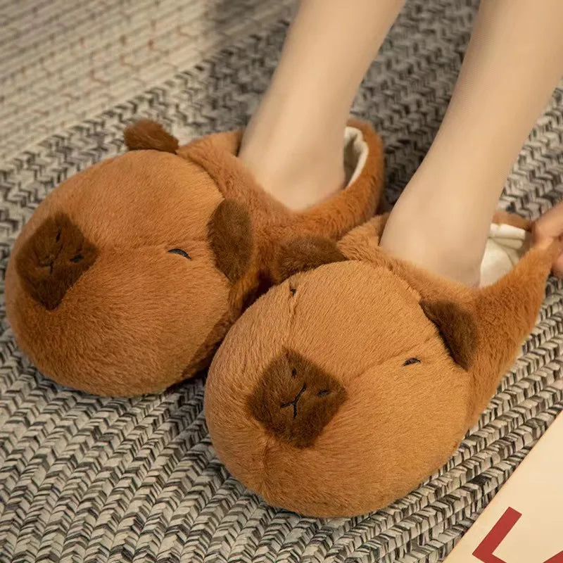 Cozy Capybara Slippers (ONE SIZE FITS ALL)