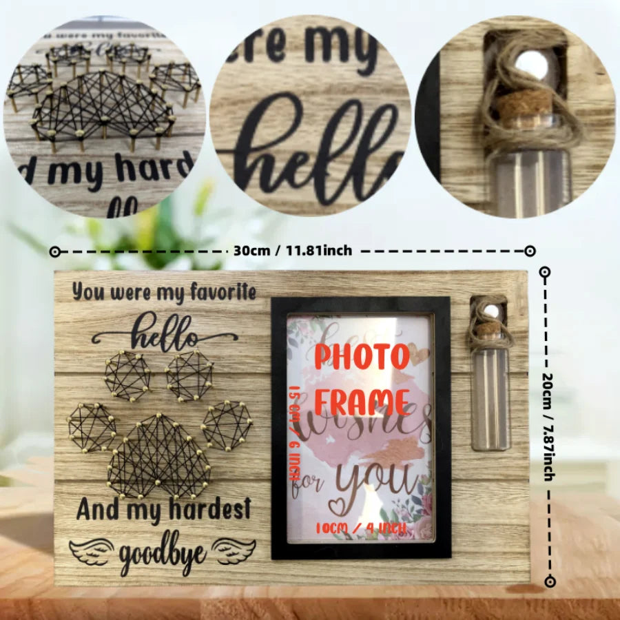 Pet Memorial Photo Frames with Urn