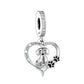 Silver 'I love you forever' Dog Pendants