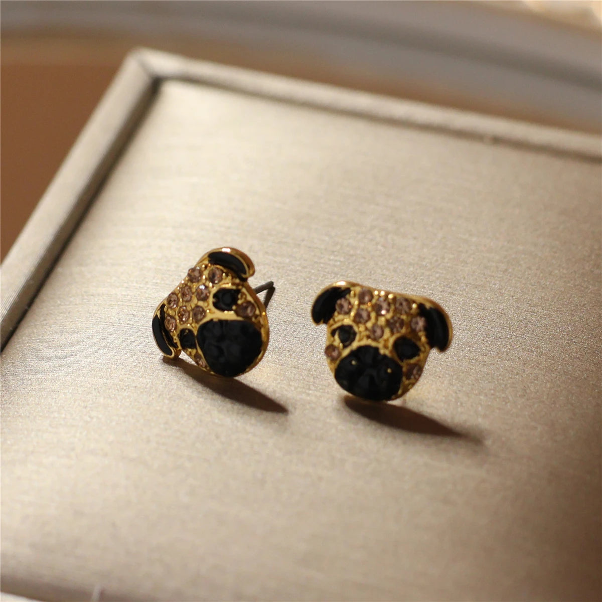 Realistic Dog Stud Earrings