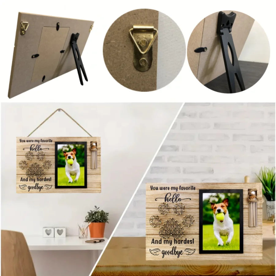 Pet Memorial Photo Frames with Urn