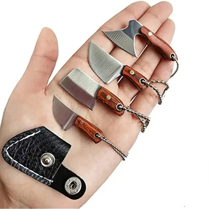 Mini Real Kitchen Knife keychain + Mini sheath sets