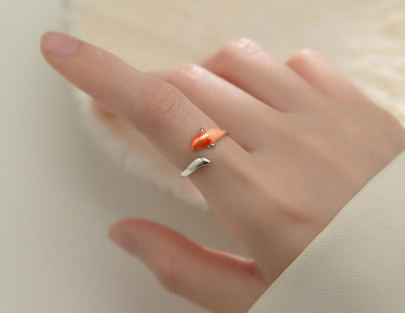 " The Blind Koi " Adjustable Ring