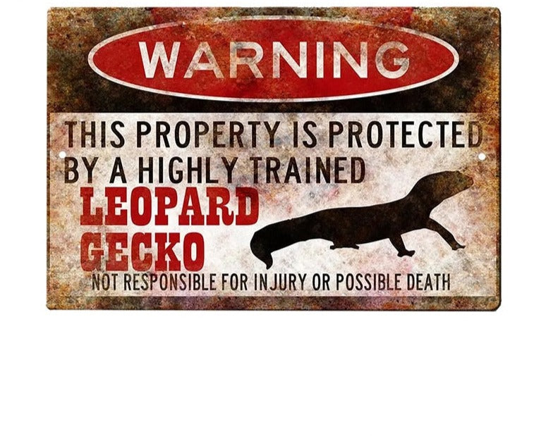 Funny Pet Warning Sign Stickers (2pcs pack)