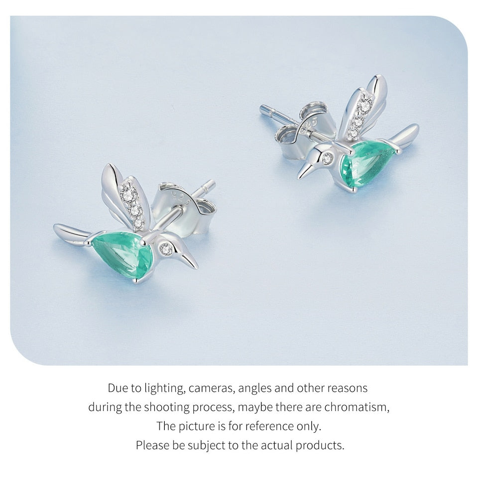 Crystal Hummingbird earrings