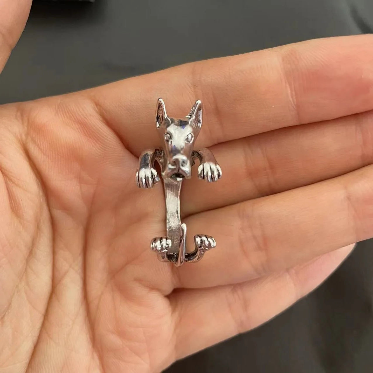 Realistic Great Dane Ring (adjustable)