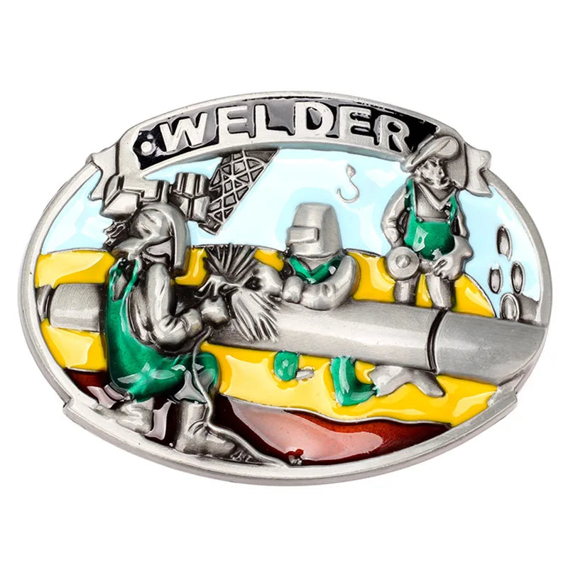 Welder belt buckle