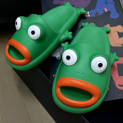 Funny Frog Slippers