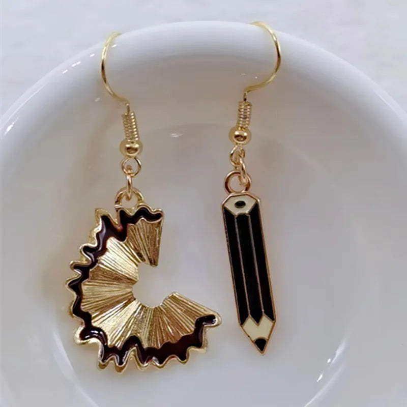 "Pencil and Shavings" Earrings