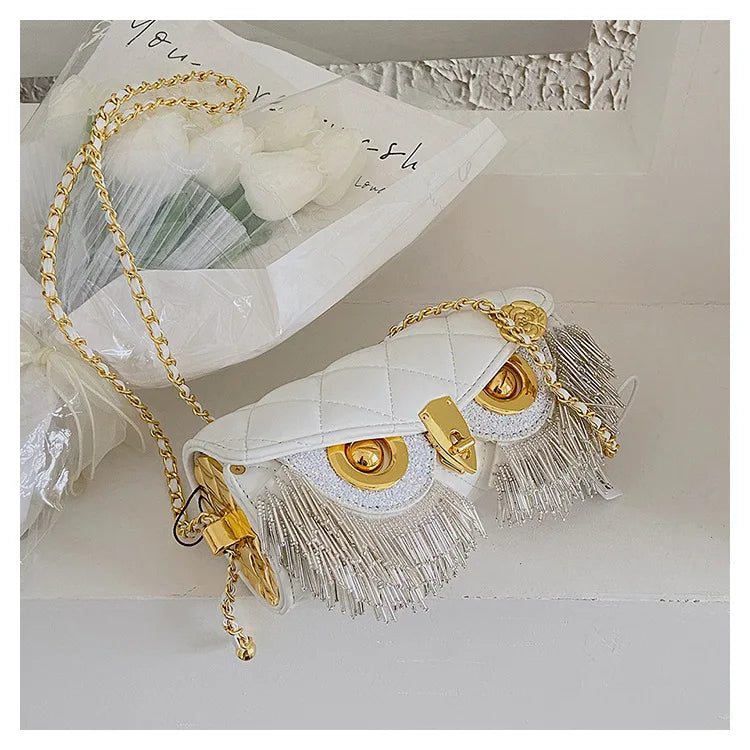 Miss. Tassel Owl Purse