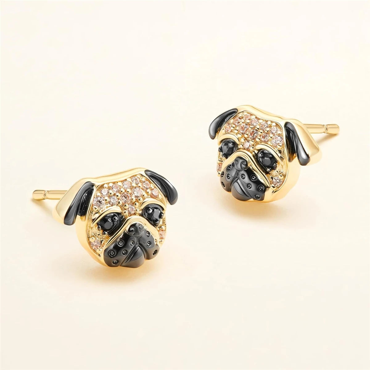 Realistic Dog Stud Earrings