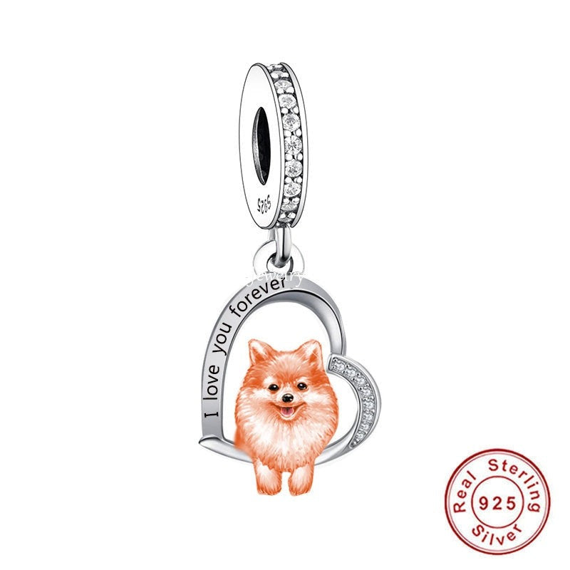 Realistic Pomeranian pendants