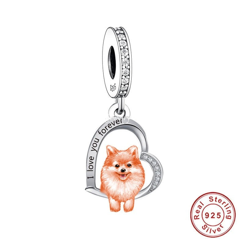 Realistic Japanese Spitz pendants