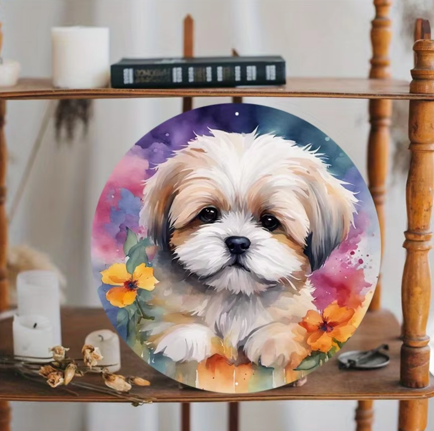 Realistic Coton de Tulear Alloy plaques