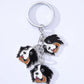 Curious Bernese Face keychain by Style's Bug