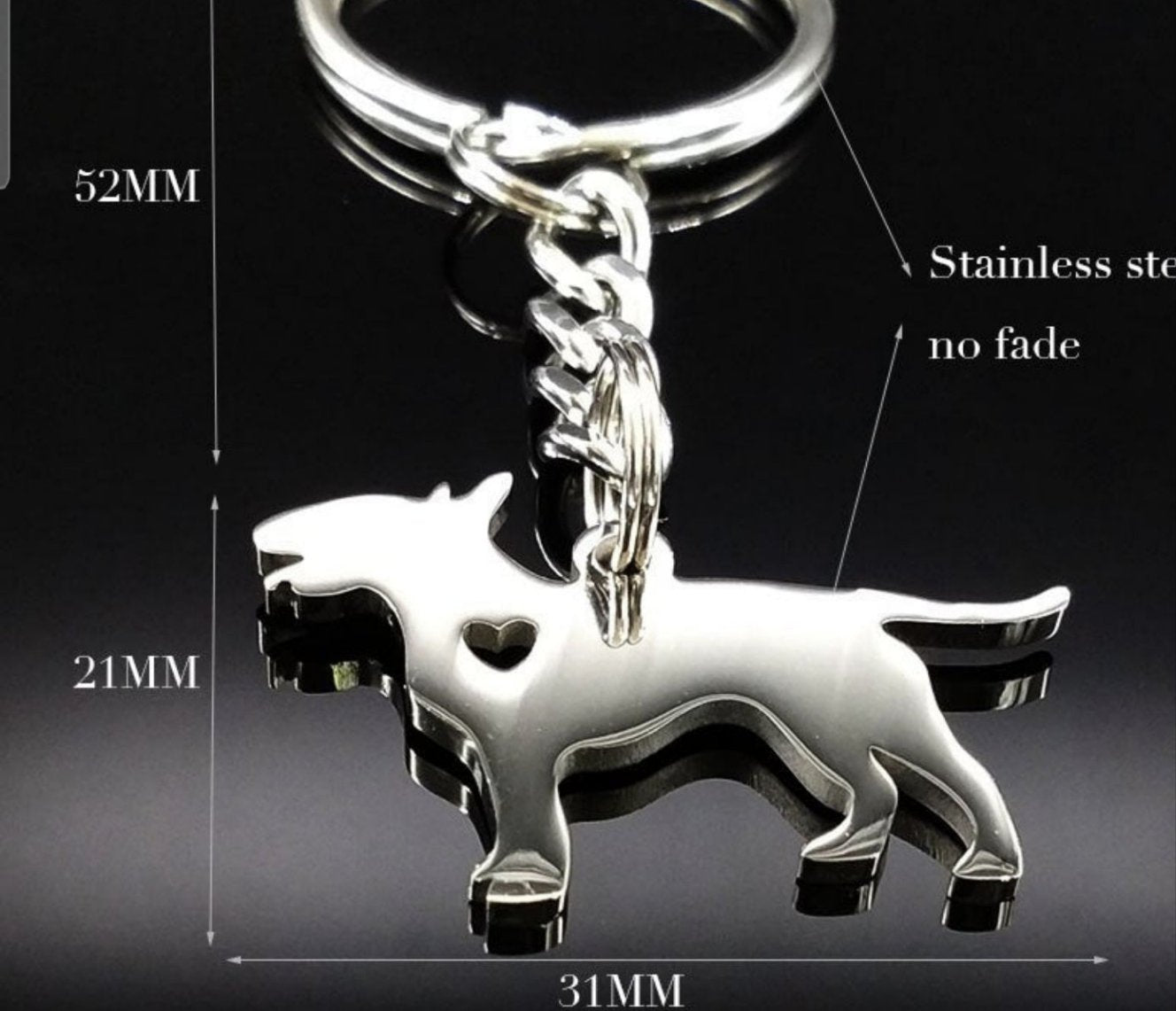 Special Bull Terrier necklaces and keychains