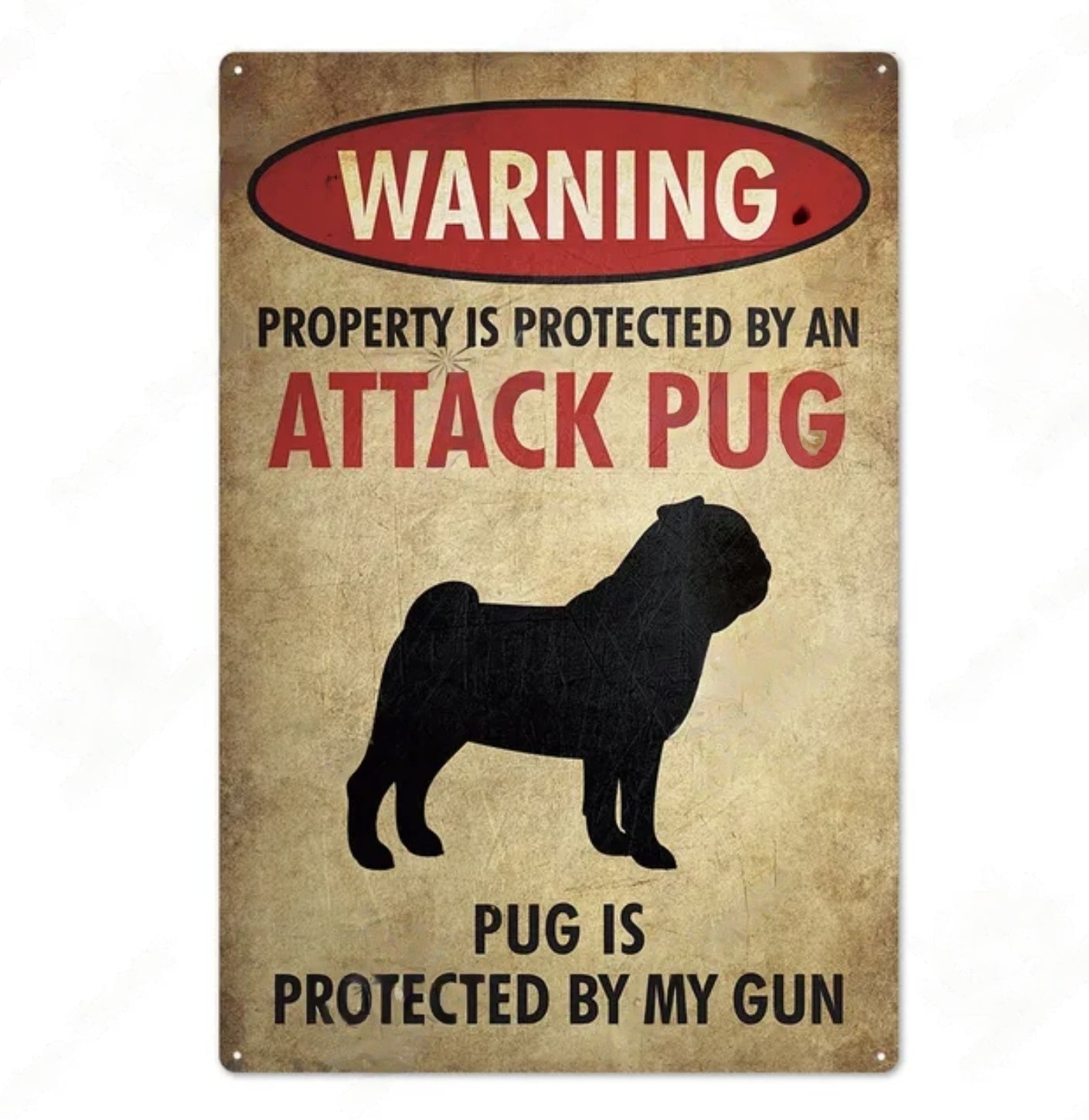 Vintage Dog Warning signs