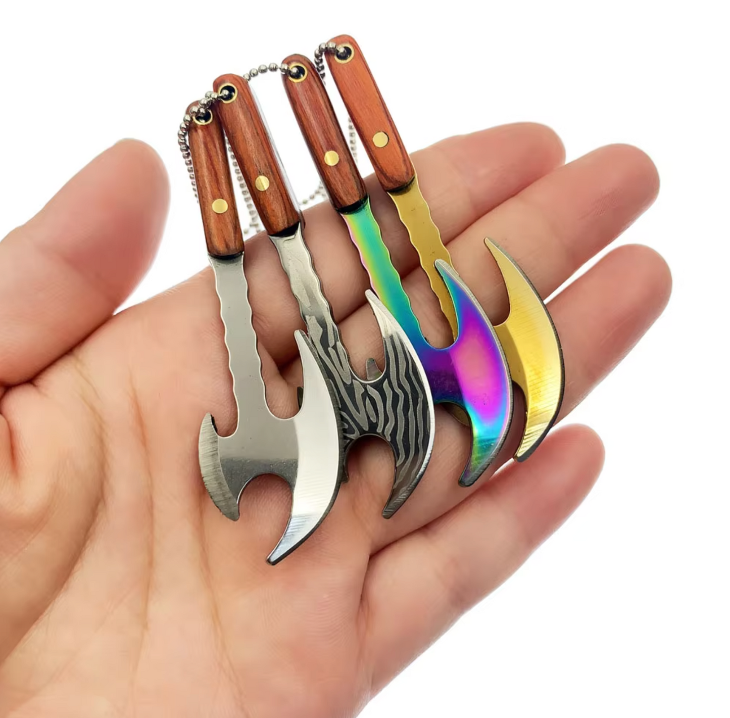 Mini Real Kitchen Knife keychain + Mini sheath sets