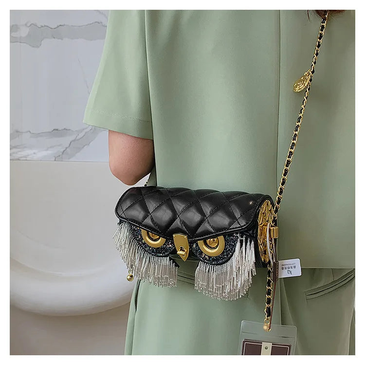 Miss. Tassel Owl Purse