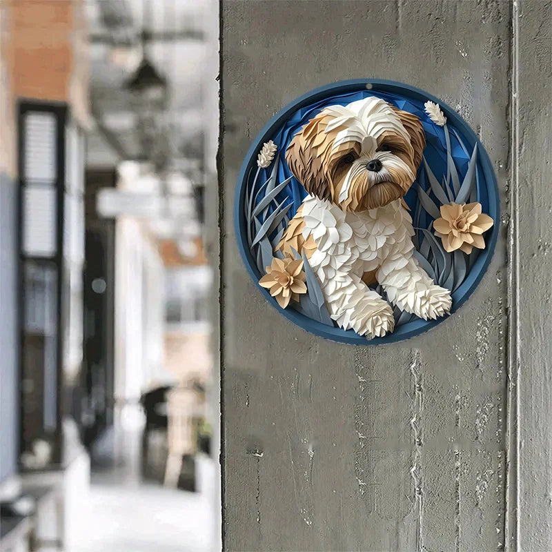 Realistic Coton de Tulear Alloy plaques