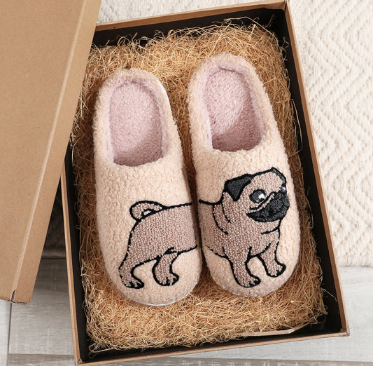 Cozy Pug Indoor Slippers