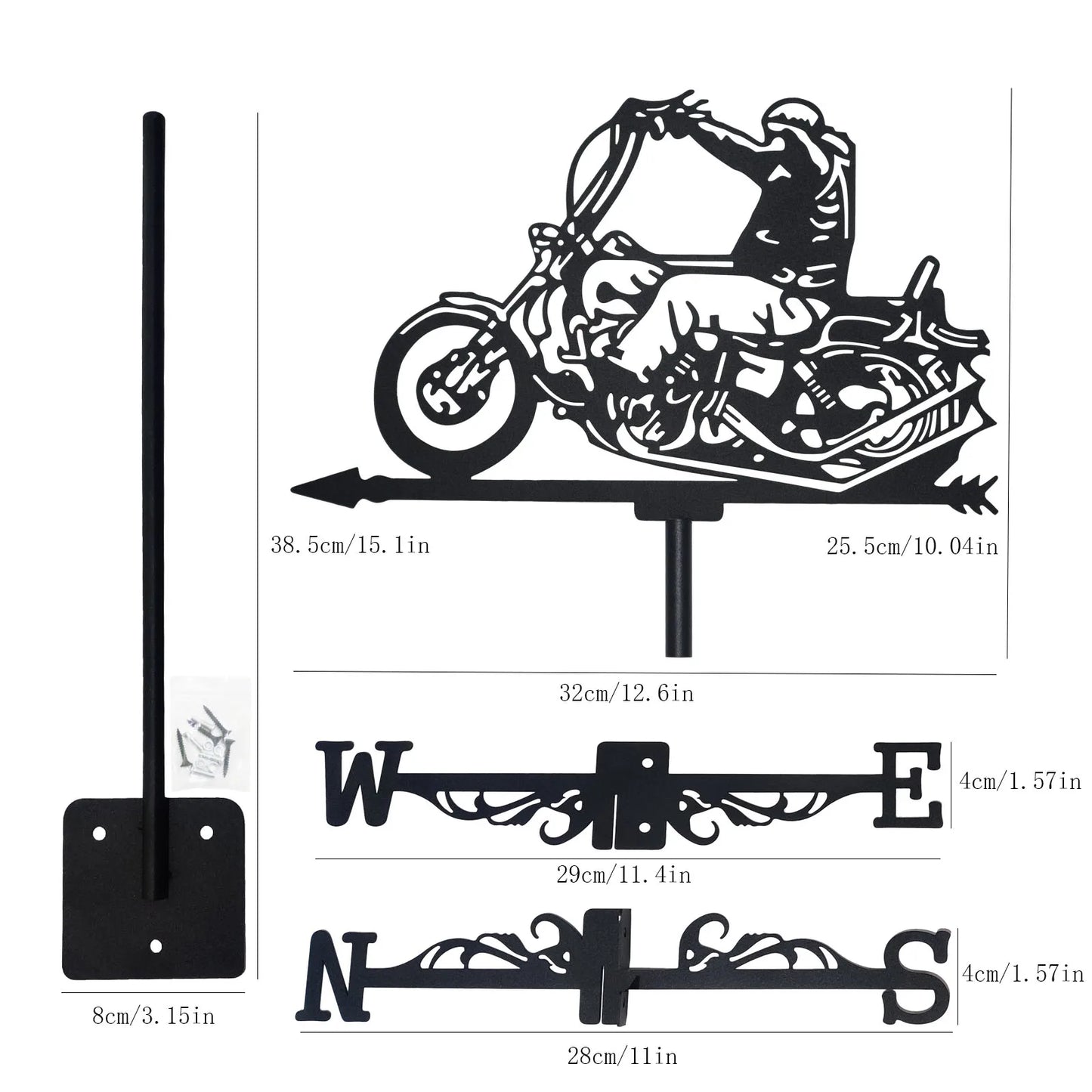 Motorcyclist Weather vanes