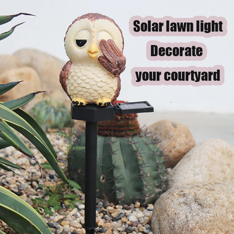 Garden Owl Solar Lamps