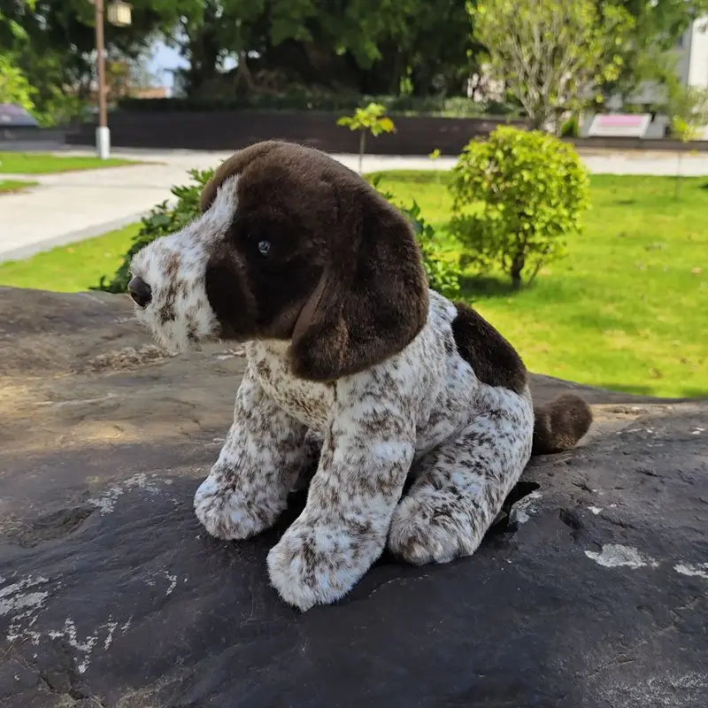 Realistic GSP puppy plushie