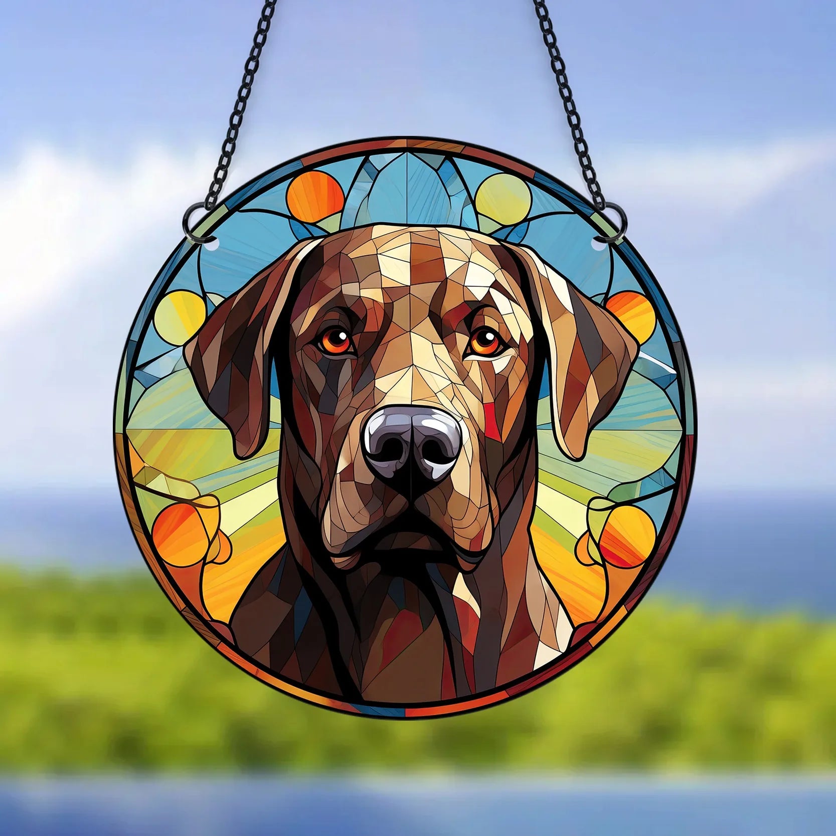 Artistic Hanging Dog Ornament