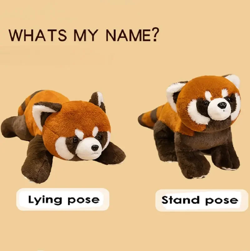 Lifelike Red Panda Plushie Family