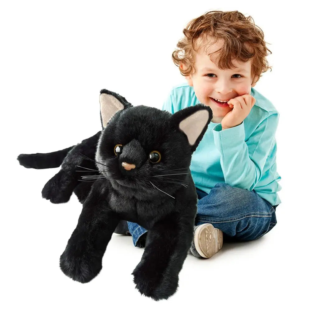 Realistic Black Cat Plushie