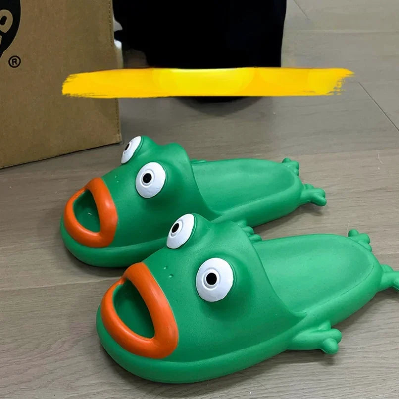 Funny Frog Slippers