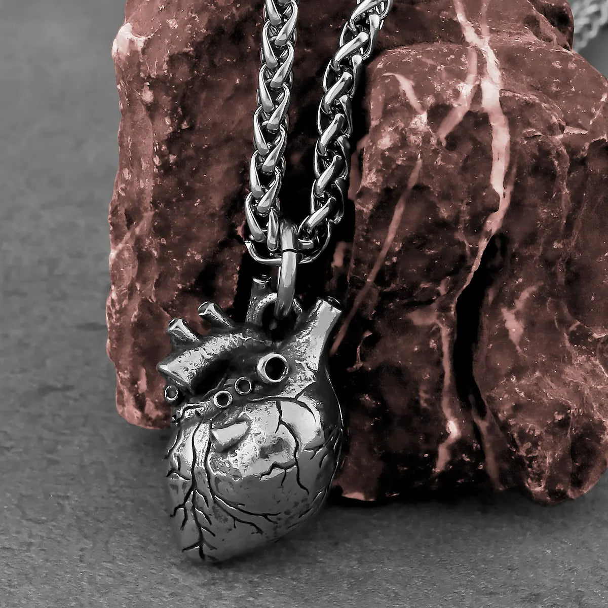 Realistic Heart Necklace