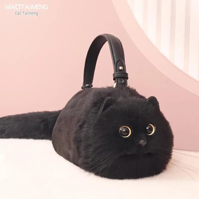 Realistic Cat Mini Handbags