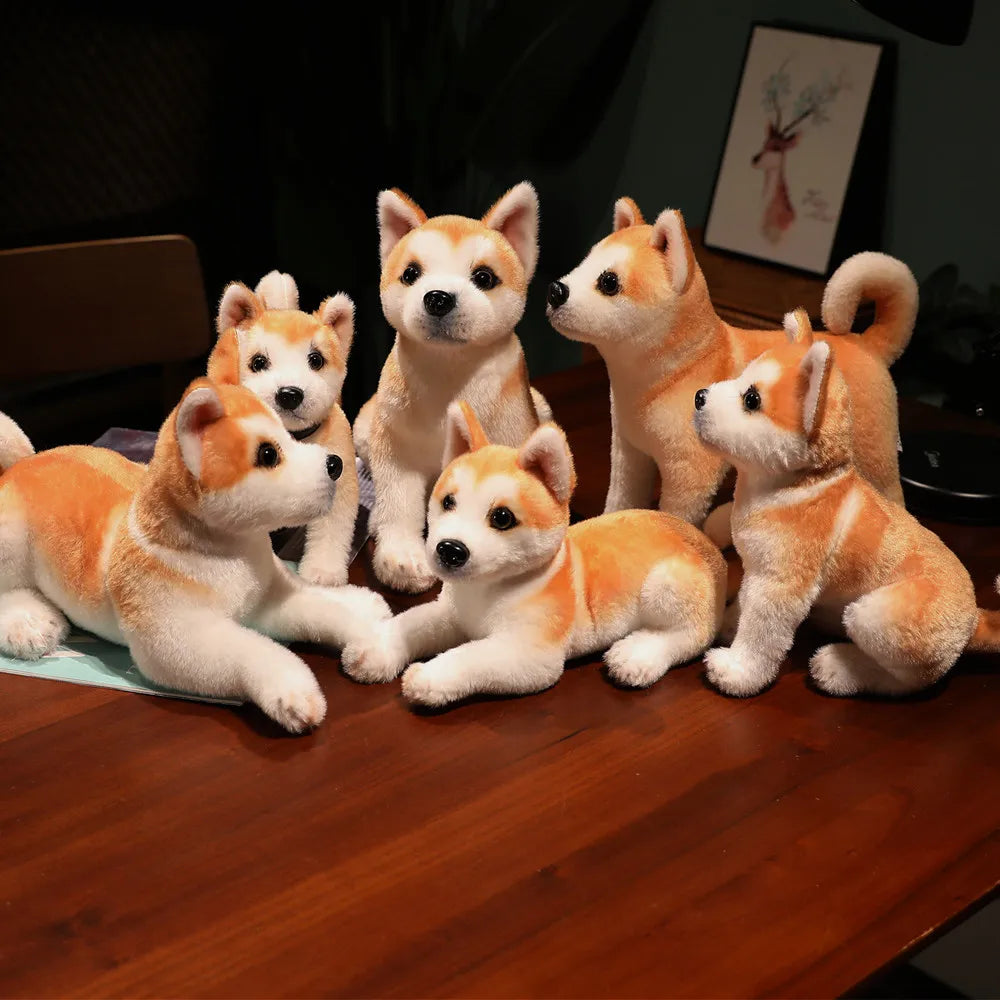 Lifelike Shiba Puppy Plushies