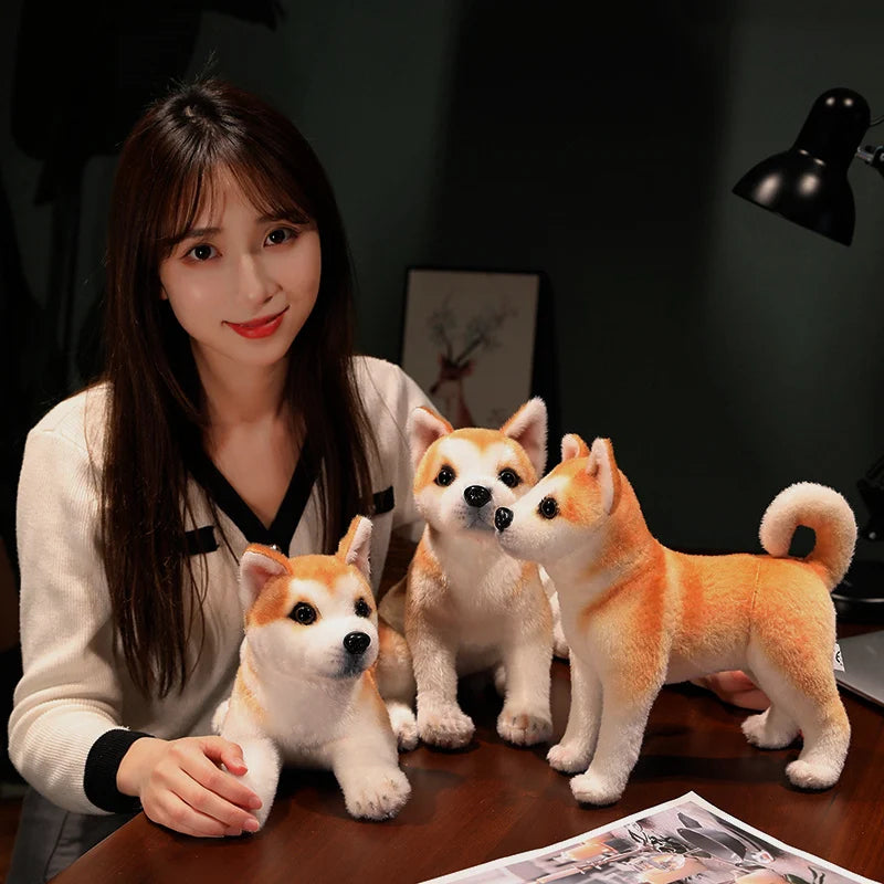 Lifelike Shiba Puppy Plushies