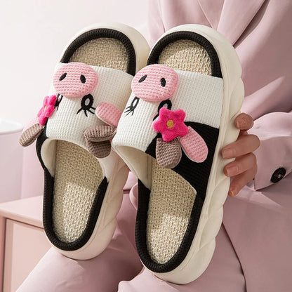 Cozy Indoor Cow Slippers