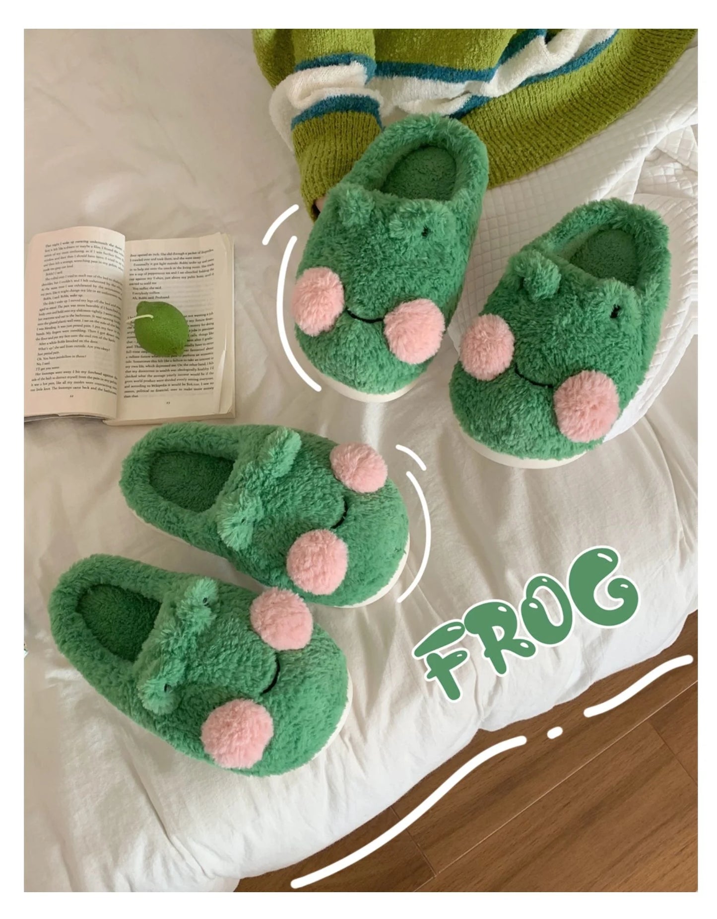 Cozy Frog Indoor Slippers / Shoes