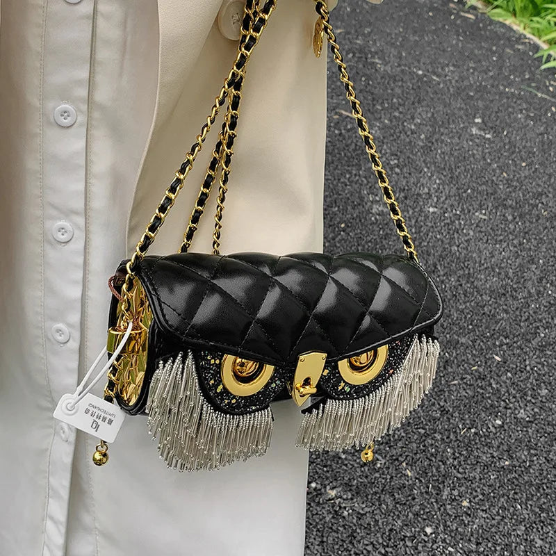 Miss. Tassel Owl Purse