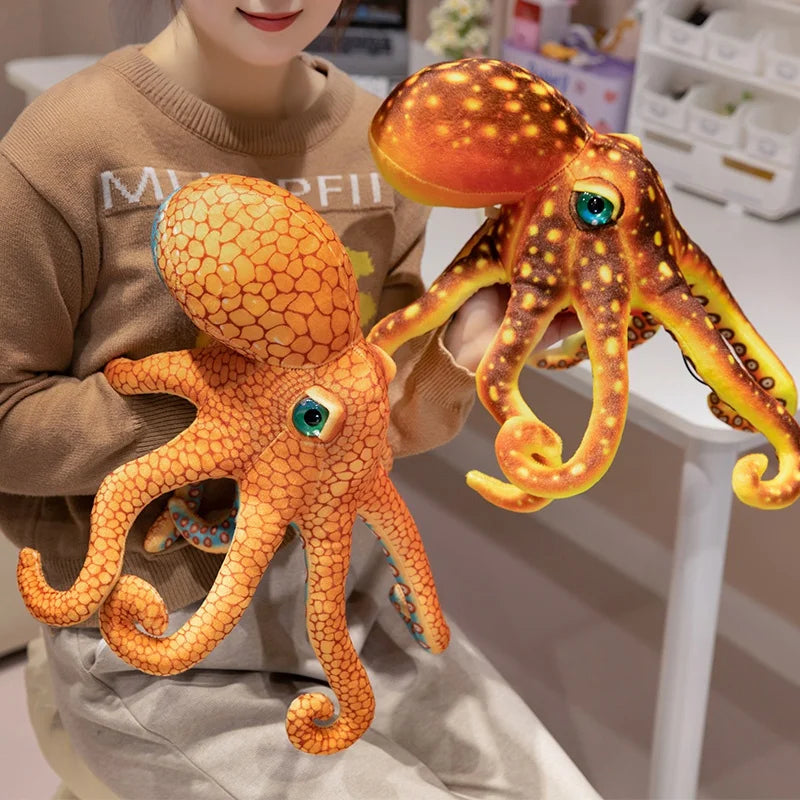 Realistic Octopus Plushie Couple