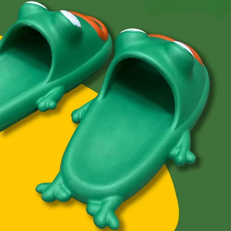 Funny Frog Slippers