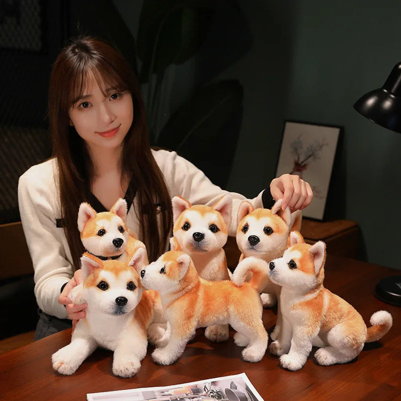 Lifelike Shiba Puppy Plushies