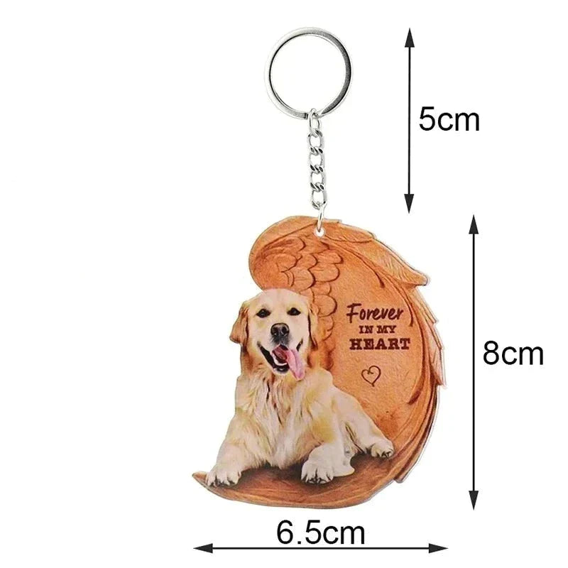 Yorkshire Terrier Forever in my heart Dog Keychain