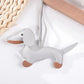 Realistic Dachshund PU leather Keychains