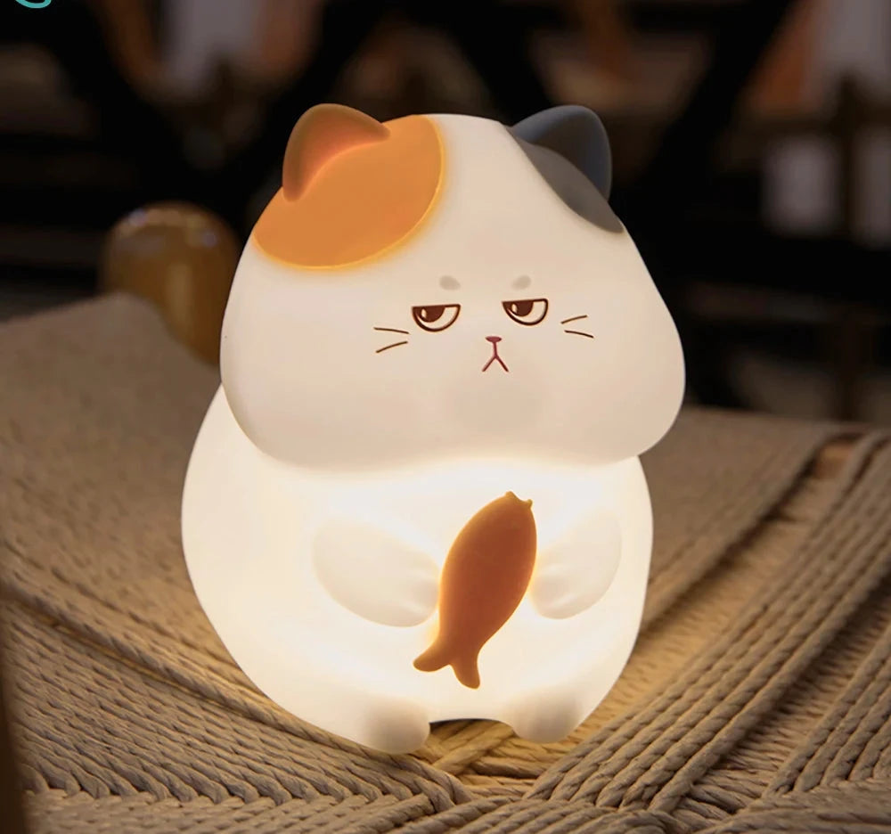 Greedy Calico Cat Night Lamp