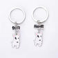 Cartoon Bull Terrier keychains