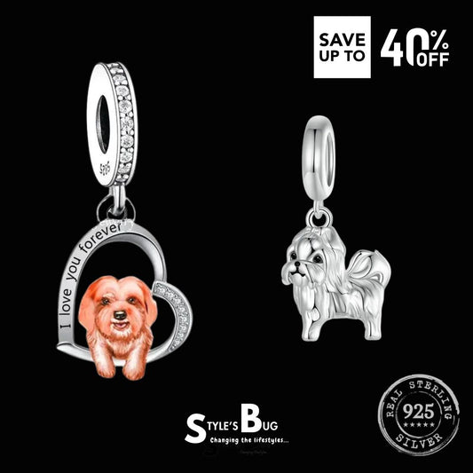 Coton de Tulear "I love you forever" Pendant