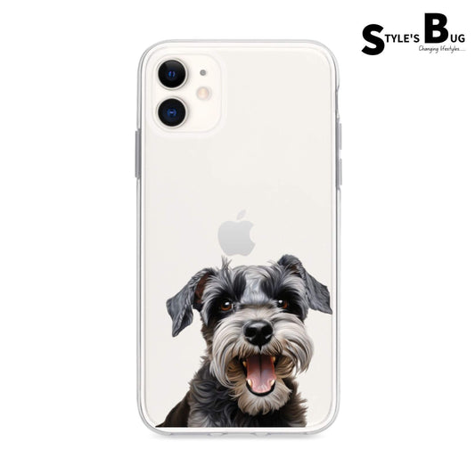 Smiling Schnauzer phone cases from Style's Bug (UV printed)