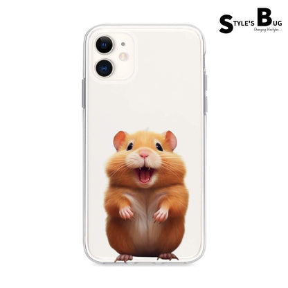 Smiling Hamster phone case by Style's Bug