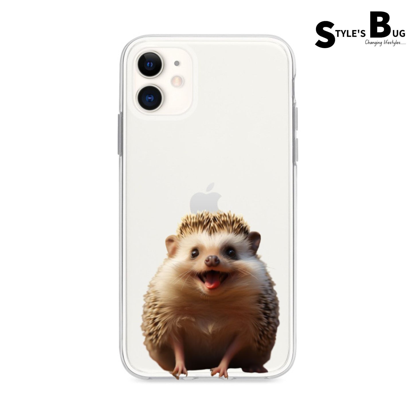 Smiling Hedgehog phone case by Style's Bug